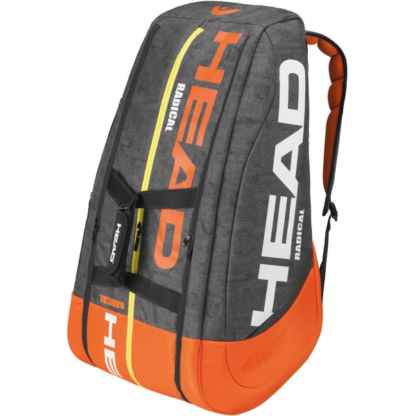 Head Radical 12R Monster combi Grey / Orange Tennis Kit Bag Head Radical 12R Monster combi Grey / Orange Tennis Kit Bag